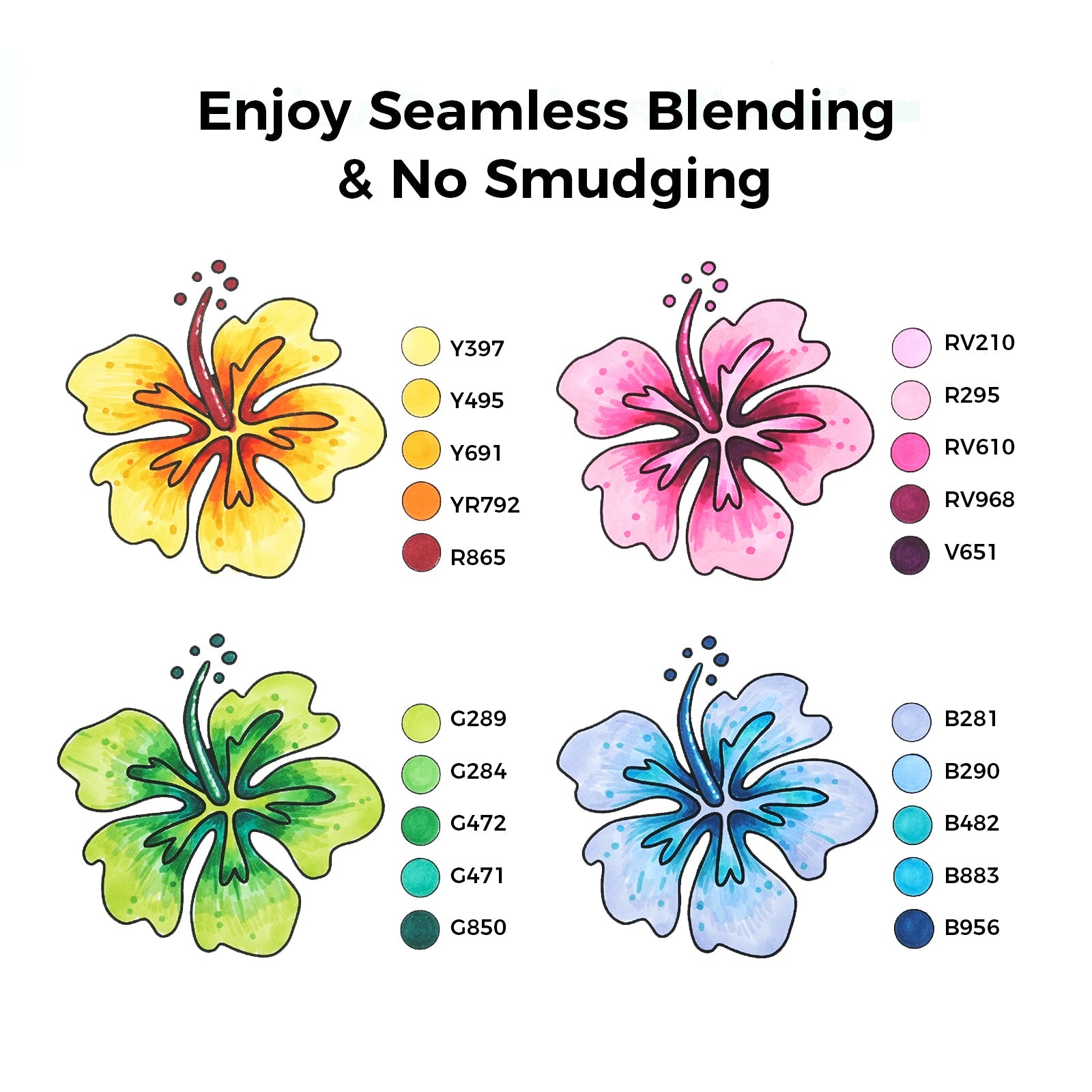 Ohuhu Oahu 60 Colors Dual Tips Alcohol Art Markers, Fine & Chisel