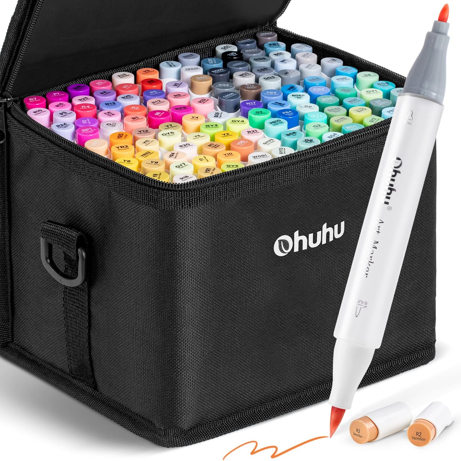 Ohuhu Honolulu 120 Colors Dual Tips Alcohol Art Marker
